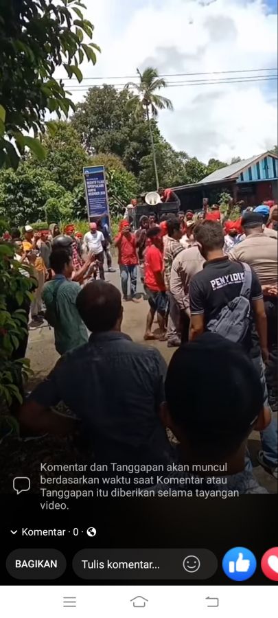 AMPA SBT Gelar Aksi Depan Kantor Pengadilan Hunimu