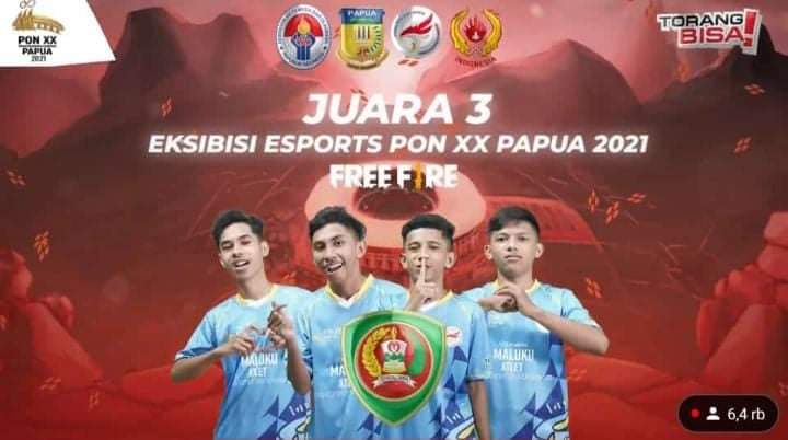 Atlet Esports Maluku Berprestasi Hingga Juara Ke III PON XX Papua 2021
