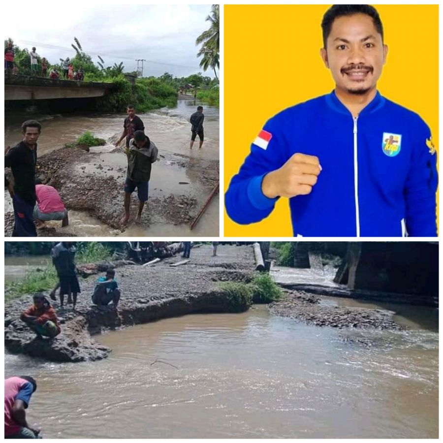 KNPI SBT- Satu Nafas  Desak Kadis PU SBT Perbaiki Jembatan di Desa Dawan dan Dibangun  Parmenen