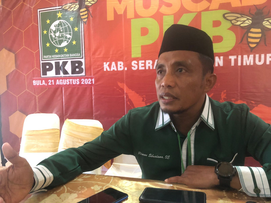 Risman Sibualamo Ketua DPC-PKB SBT Optimis  Pemilu 2024 Akan Merebut Fraksi Utuh