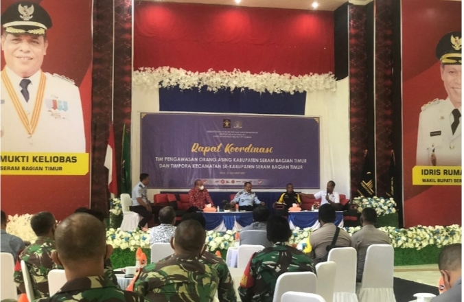 Wabup Pamateri Dalam Imigrasi Kelas I TPI Ambon – Timpora SBT Gelar Rakor Pengawasan